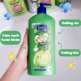 Sữa tắm Suave Kids Wonder 3 in 1 532ml sữa tắm gội, xả cho bé