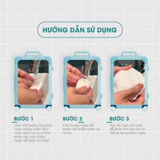 Khăn mặt nén Dr.Sera Relaxing Travel Compressed Facial Towel bịch 30g thư giãn tiệt trùng