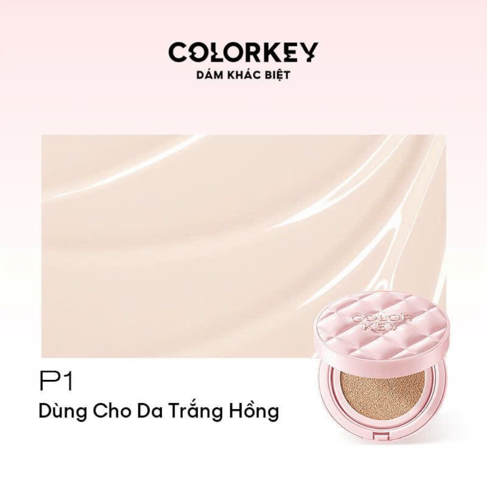 Phấn nước Colorkey Long Lasting Flawless Brightening Cushion Cream SPF 50+ PA++++ 11g kiểm soát dầu bền màu