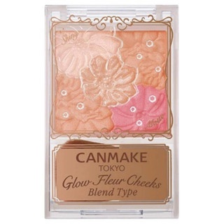 Phấn má hồng Canmake Glow Fleur Cheeks 6.3g thiết kế nhỏ gọn phấn tệp da