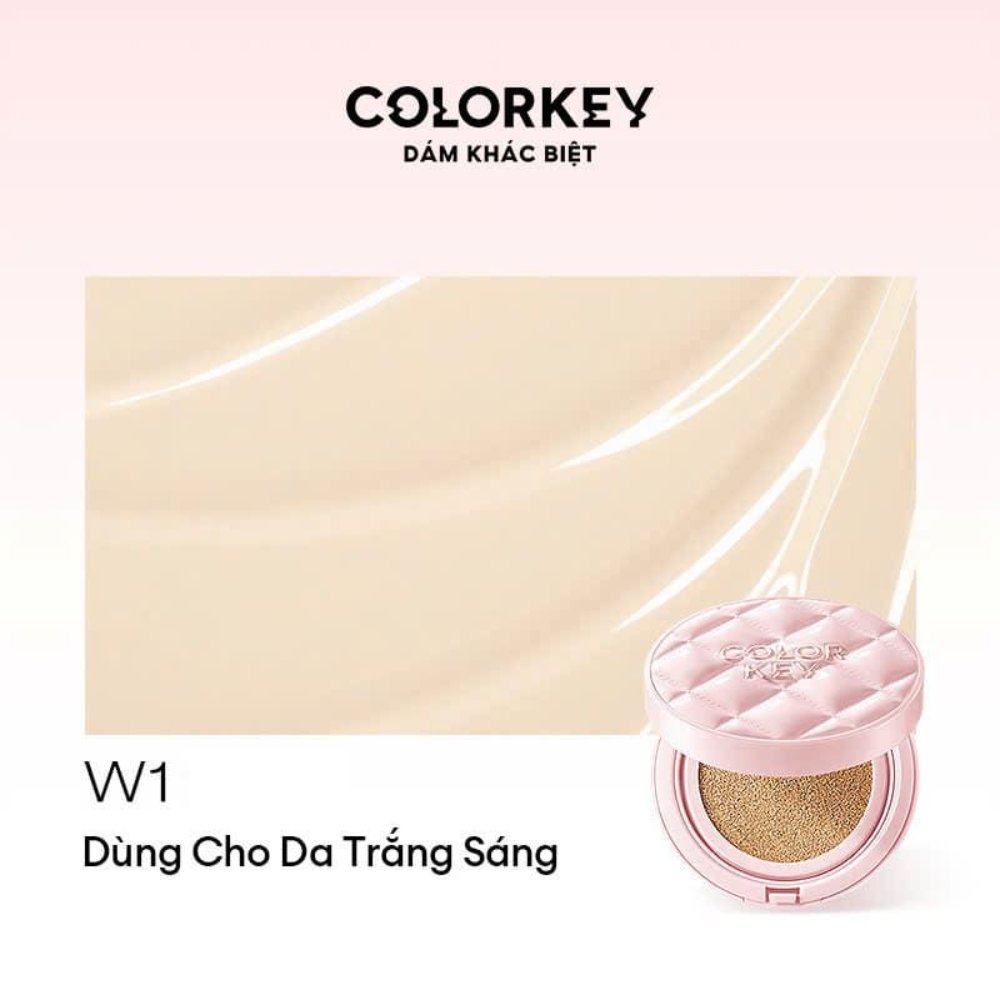 Phấn nước Colorkey Long Lasting Flawless Brightening Cushion Cream SPF 50+ PA++++ 11g kiểm soát dầu bền màu