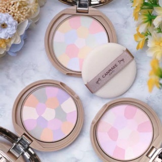 Phấn phủ đa sắc Canmake Marshmallow Finish Powder Abloom SPF19/PA++ 4g chỉnh sắc tố nâng tone da