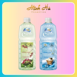 Nước giặt và xả Earth Choice mọi loại vải Wool & Delicates, đồ lót laundry Liquid Top & Front Loader Pure Clean 1L