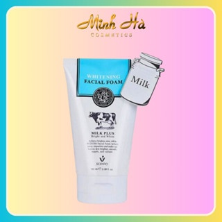 Sữa rửa mặt con bò Scentio Milk Plus Whitening Facial Foam 100ml dưỡng sáng da và làm mờ thâm
