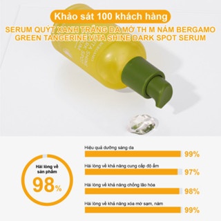 Serum quýt xanh Bergamo Green Tangerine Vita Shine Dark Spot 50ml trắng da mờ thâm