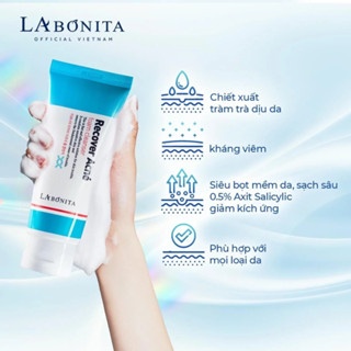 Sữa rửa mặt cho da dầu mụn La Bonita Recover Acne Foam Cleanser 100ml làm sạch bụi bẩn