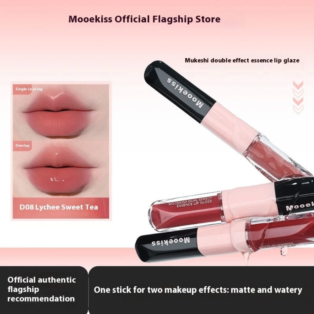 Son Mooekiss Dual Effect Essence Lip Gloss 6g dưỡng ẩm hiệu ứng căng bóng hiệu quả