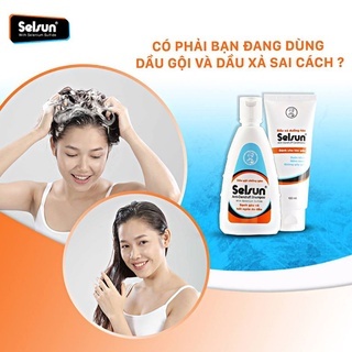 Dầu gội Selsun Anti-Dandruff Shampoo 50/100ml làm sạch gàu và hết ngứa da đầu