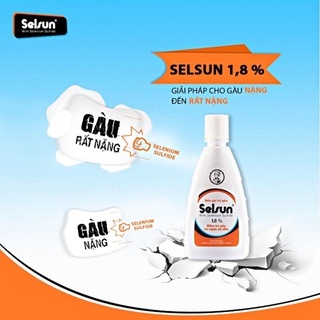 Dầu gội Selsun Anti-Dandruff Shampoo 50/100ml làm sạch gàu và hết ngứa da đầu