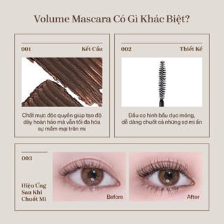 Mascara Mude Inspire Volume Curling 10ml làm dày cong mi