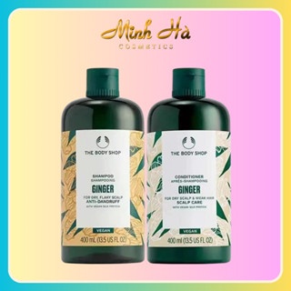 Dầu gội và xả gừng Ginger Scalp Care The Body Shop 400ml làm sạch hạn chế gàu và dưỡng ẩm da đầu