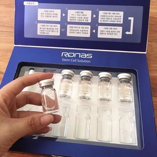 Serum tế bào gốc Ronas Stem Cell Solution hộp 10 ống giúp phục hồi, tái tạo da