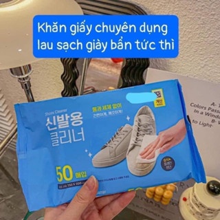 Khăn giấy lau giày Daiso 50 Hàn Quốc 60g làm sạch nhanh không bị xỉn màu