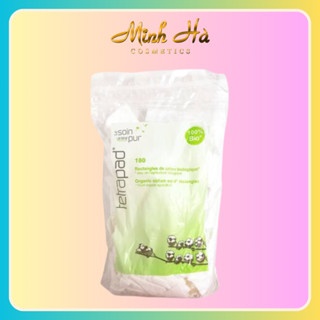 Bông tẩy trang TETRA Le Soin Laretat Pur 180 miếng mỏng mịn hạn chế xơ bông