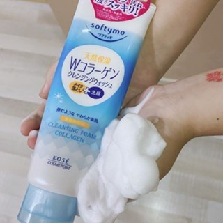 Sữa rửa mặt Softymo Collagen Cleansing Foam 190g giúp da mềm mịn và dưỡng ẩm