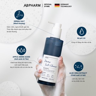 Sữa rửa mặt ABPHARM Derma Salt, nước cân bằng ABPHARM Mineral Salt Hyaluronic và kem dưỡng ABPHARM 50-200ml