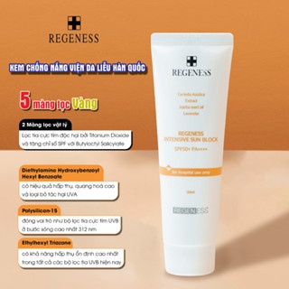 Kem chống nắng phổ rộng Regeness Intensive Sun Block 50ml mỏng nhẹ bảo vệ da hiệu quả
