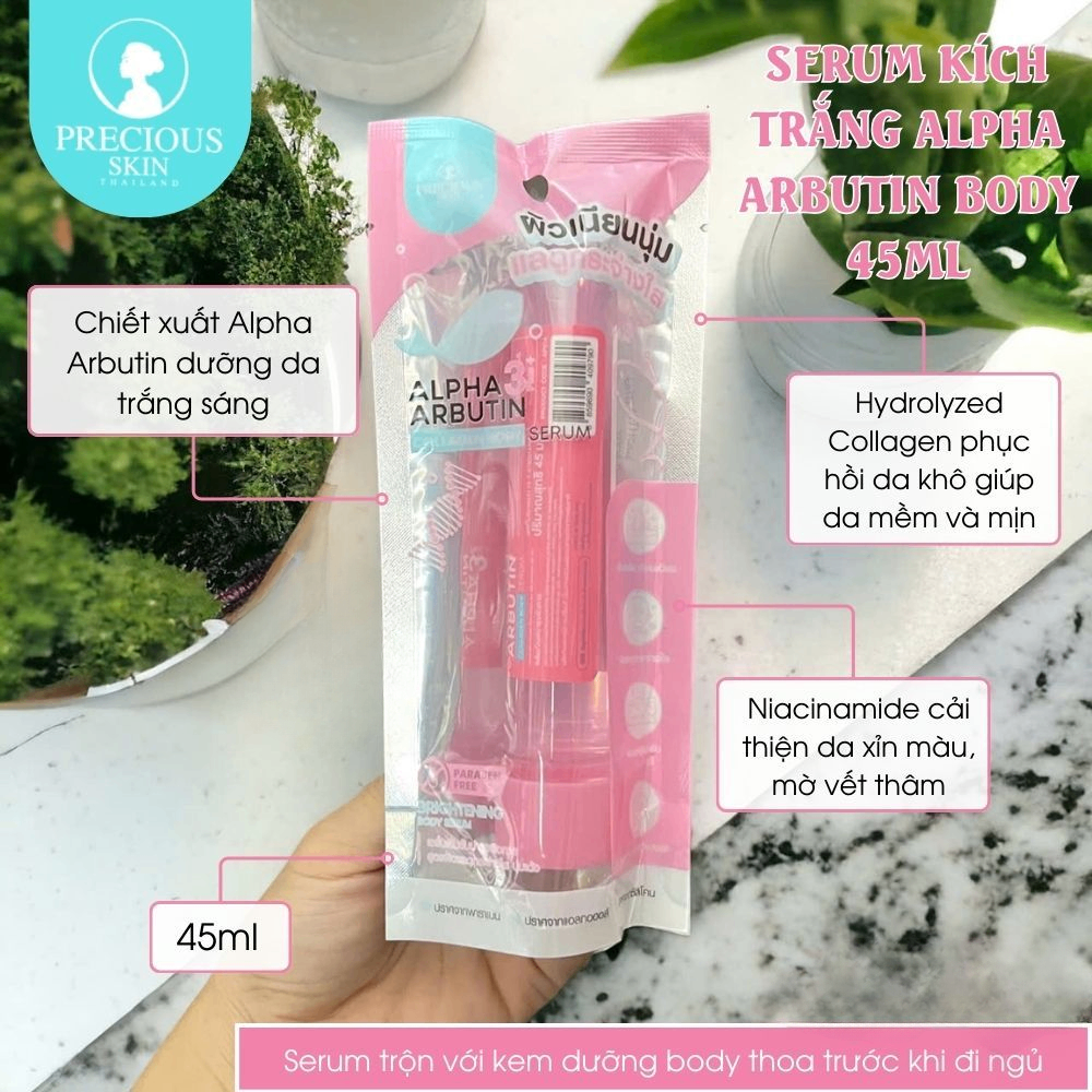 Serum kích trắng Alpha Arbutin Collagen Body 45ml @