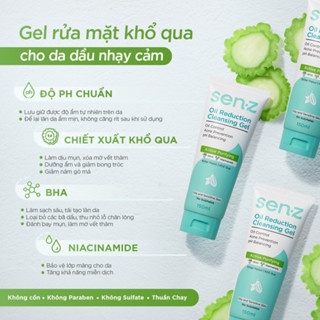 Gel rửa mặt Senz Oil Reduction Cleansing Gel 150ml làm sạch cho mọi loại da