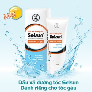 Dầu xả dưỡng tóc Selsun Anti Dandruff Conditioner 100ml dành cho tóc gàu