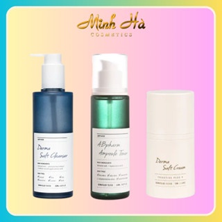 Sữa rửa mặt ABPHARM Derma Salt, nước cân bằng ABPHARM Mineral Salt Hyaluronic và kem dưỡng ABPHARM 50-200ml