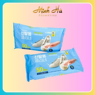 Khăn giấy lau giày Daiso 50 Hàn Quốc 60g làm sạch nhanh không bị xỉn màu