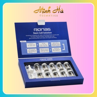Serum tế bào gốc Ronas Stem Cell Solution hộp 10 ống giúp phục hồi, tái tạo da