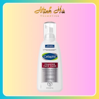 Sữa rửa mặt Cetaphil Foaming Face Wash Redness Prone Skin 237ml dành cho da nhạy cảm
