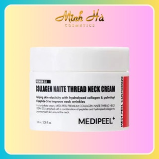 Kem dưỡng chống nhăn vùng cổ Medipeel Premium Naite Thread Neck Cream 100ml giúp giảm nhăn, chống lão hóa