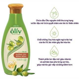 Bộ đôi dầu gội - xả Ôliv 250/650ml dưỡng tóc bồng bềnh