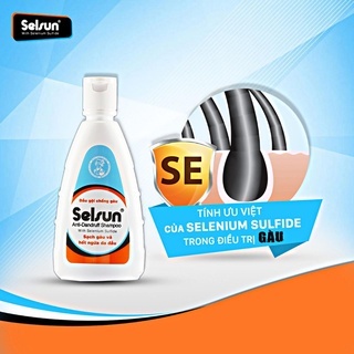 Dầu gội Selsun Anti-Dandruff Shampoo 50/100ml làm sạch gàu và hết ngứa da đầu