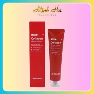 Mặt nạ lột dưỡng da Medipeel Lacto Collagen Wrapping Mask 70ml nâng cơ và căng bóng da