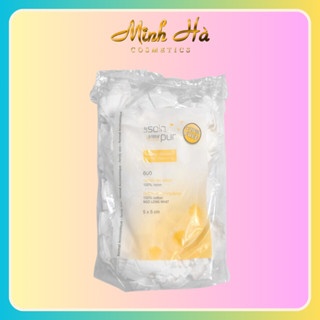 Bông tẩy trang Pháp Tetra Medical Cotton Wool Squares 600 miếng mềm mịn và dai, không bị xù lông