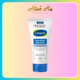 Sữa rửa mặt tẩy da chết Cetaphil Extra Gentle Daily Scrub 178ml giúp sạch sâu, sáng da