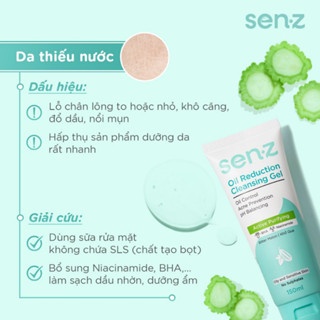 Gel rửa mặt Senz Oil Reduction Cleansing Gel 150ml làm sạch cho mọi loại da