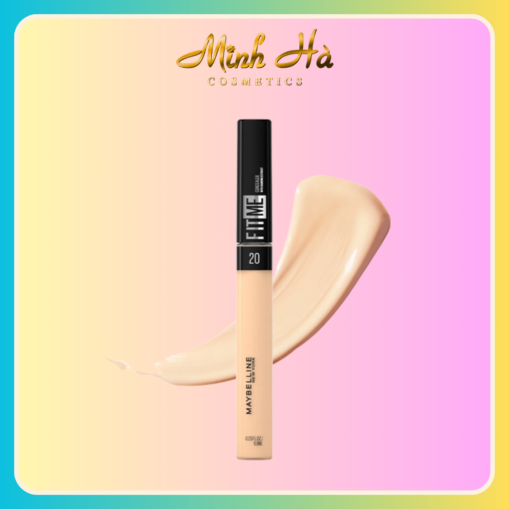 Kem che khuyết điểm Maybelline Fit Me Concearler 6.8ml mỏng mịn, dễ dàng tán đều và bám vào da