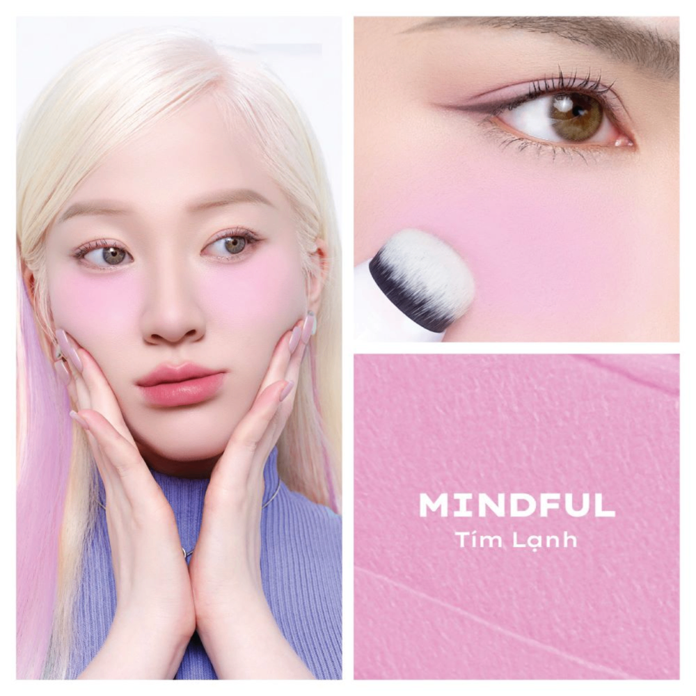 Phấn má kem Lemonade Perfect Couple Blush 5 years 8.5g finish mịn lì bền màu kèm cọ tiện dụng
