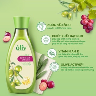 Sữa tắm Ôliv 250/650ml dưỡng ẩm sáng da