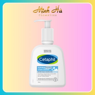 Sữa rửa mặt Cetaphil Hydrating Foaming Cream Cleanser 236ml tạo bọt cho da nhạy cảm