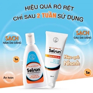 Dầu xả dưỡng tóc Selsun Anti Dandruff Conditioner 100ml dành cho tóc gàu
