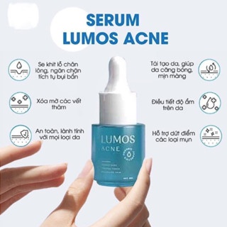 Serum Lumos Acne Plus 5ml giảm mụn, dưỡng trắng da