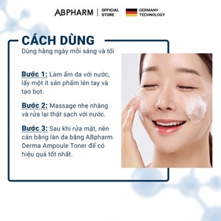 Sữa rửa mặt ABPHARM Derma Salt, nước cân bằng ABPHARM Mineral Salt Hyaluronic và kem dưỡng ABPHARM 50-200ml
