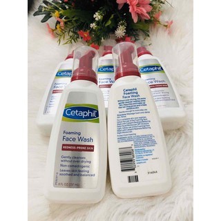 Sữa rửa mặt Cetaphil Foaming Face Wash Redness Prone Skin 237ml dành cho da nhạy cảm