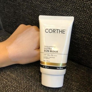 Kem chống nắng Corthe Ultra Sun Block SPF50 PA+++ 50g làm dịu bảo vệ da hiệu quả