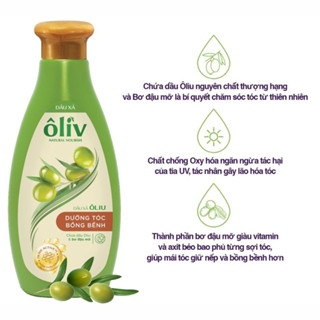 Bộ đôi dầu gội - xả Ôliv 250/650ml dưỡng tóc bồng bềnh