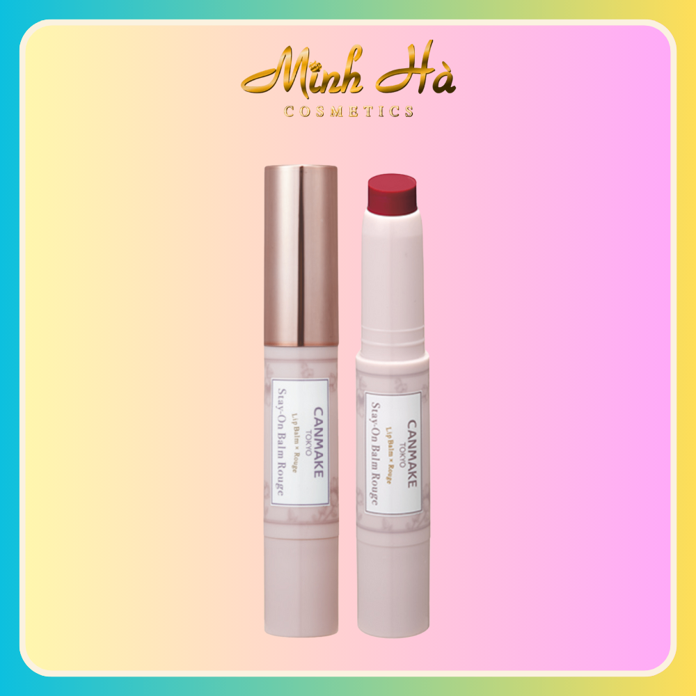 Son dưỡng có màu Canmake Stay On Balm Rouge 2.7g dưỡng ẩm sâu lên màu tự nhiên