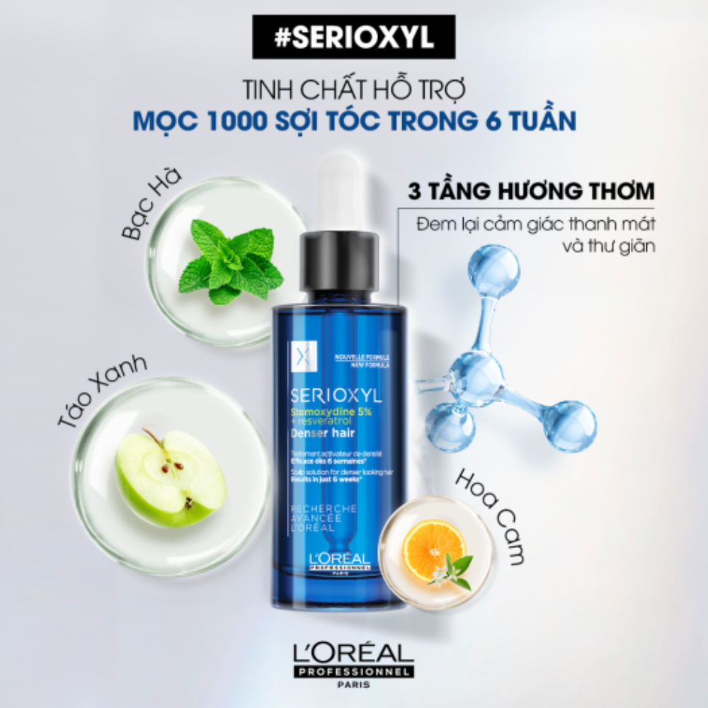 Tinh dầu dưỡng tóc Loreal Paris Professionnel Serioxyl Advanced 90ml