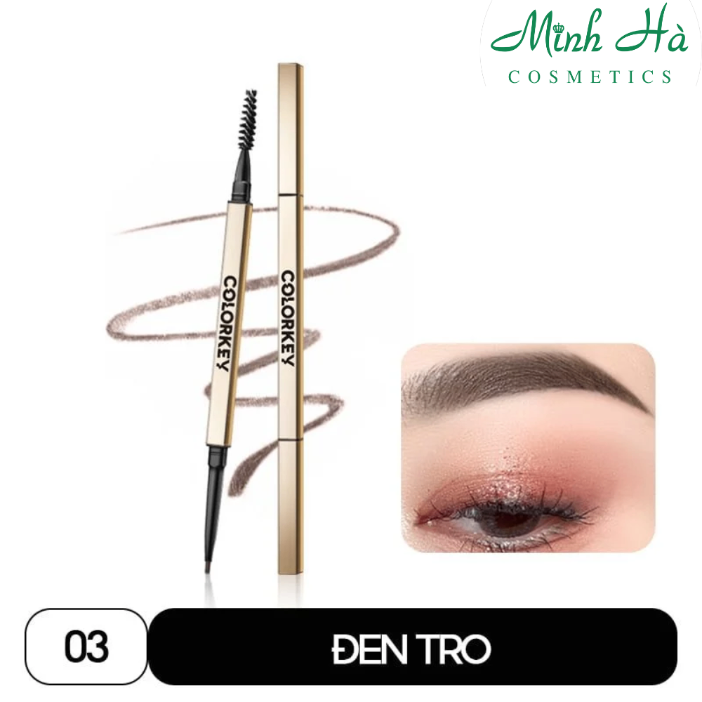 Chì kẻ mày Colorkey The Rapid Eyebrow Pencil 6g lâu trôi, kháng nước