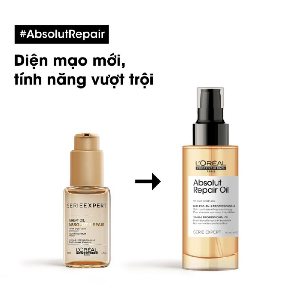 Tinh dầu dưỡng tóc Loreal Paris Professionnel Absolut Repair Oil 90ml