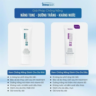 Kem chống nắng bảo vệ da B3 INNOSKIN 50g chống nắng phổ rộng thấm nhanh, không nhờn rít